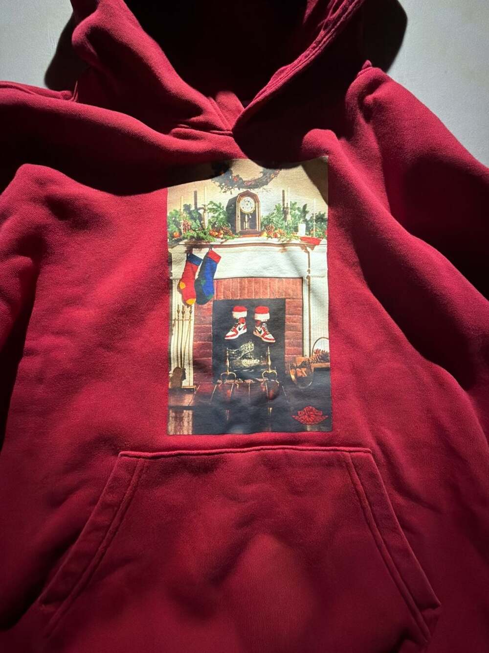 Jordan Jumpman Chimney Fleece Pullover Hoodie Red